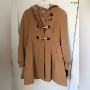 Women’s Camel Colored Winter Trench Coat